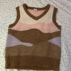 Wonder Nation 10-12 Fuzzy Sleeveless T- Shirt